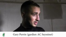 Gary Perrin après Seyssinet - Bourg Péronnas (coupe de France)