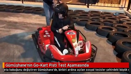 Gümüşhane'nin Go-Kart Pisti Test Aşamasında
