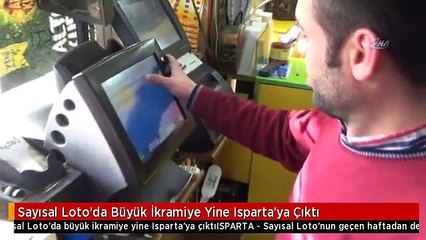 Sayısal Loto'da Büyük İkramiye Yine Isparta'ya Çıktı