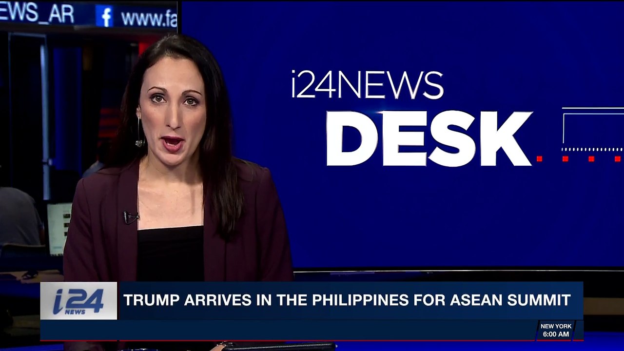 i24NEWS DESK | Trump arrives in the Philippines for Asean summit | Sunday, November 12th 2017
