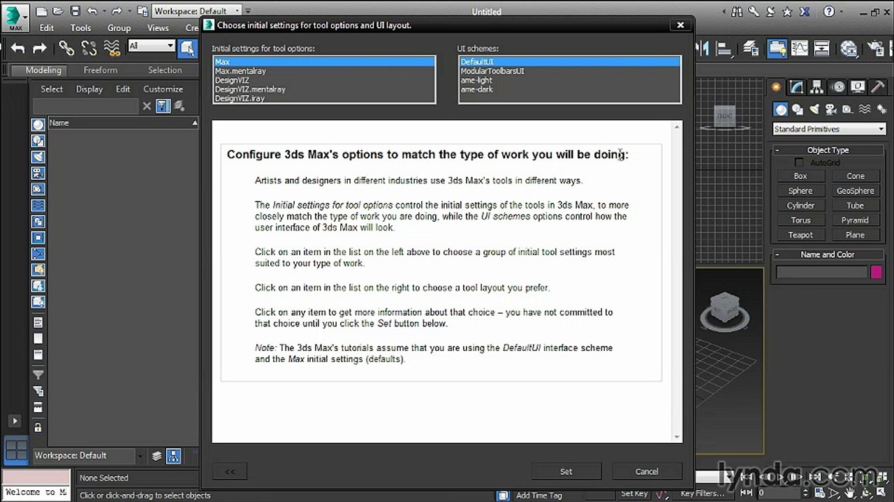 3ds max beginner tutorials | customize