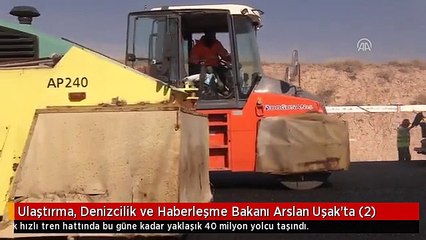 Video herunterladen: Ulaştırma, Denizcilik ve Haberleşme Bakanı Arslan Uşak'ta (2)