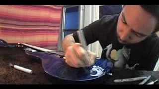 Mike  Shinoda guitar paint