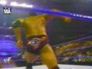 WWE - HBK nails Sweet Chin Music on the Rock