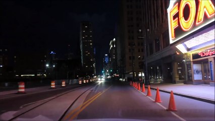 DOWNTOWN DETROIT M1 RAIL NEARLY COMPLETE  WOODWARD AVE