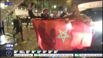 Scènes de liesse et heurts avec la police sur les Champs-Elysées après la qualification du Maroc