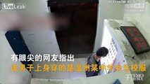 Cet étudiant vol une poupée gonflable dans un distributeur en Chine !