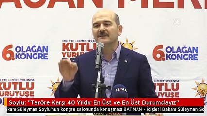 Soylu: "Teröre Karşı 40 Yıldır En Üst ve En Üst Durumdayız"
