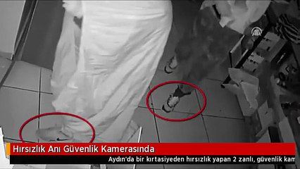 Hırsızlık Anı Güvenlik Kamerasında