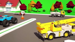 Monster Truck for Children Cartoon Compilation | Monster Truck Kids Video | Five Episodes