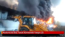 Mudurnu'da Boş Tavuk Kümesinde Yangın (2)