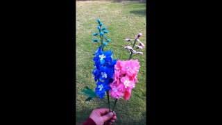 How to make Paper Flower Delphinium / Larkspur (Flower # 69)