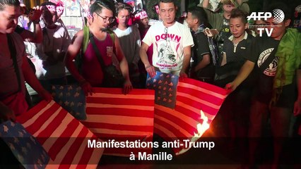 Philippines: manifestations anti-Trump à Manille