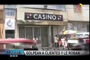 Delincuentes golpean a clientes durante asalto a casino en Chiclayo