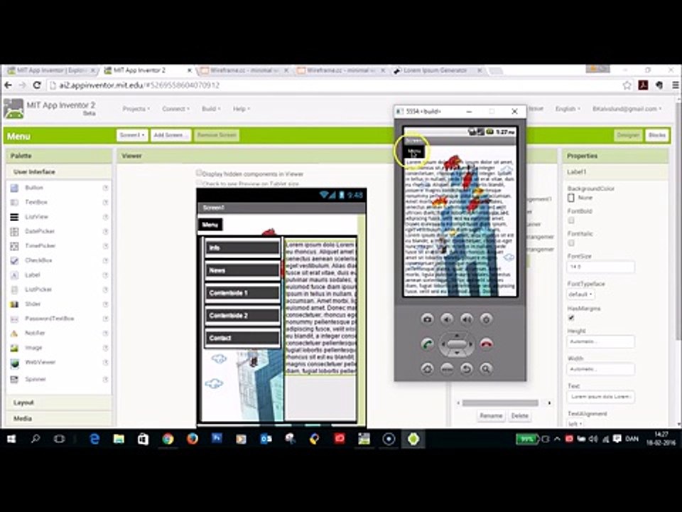 App Inventor 2 Tutorials - Android Slide Menu