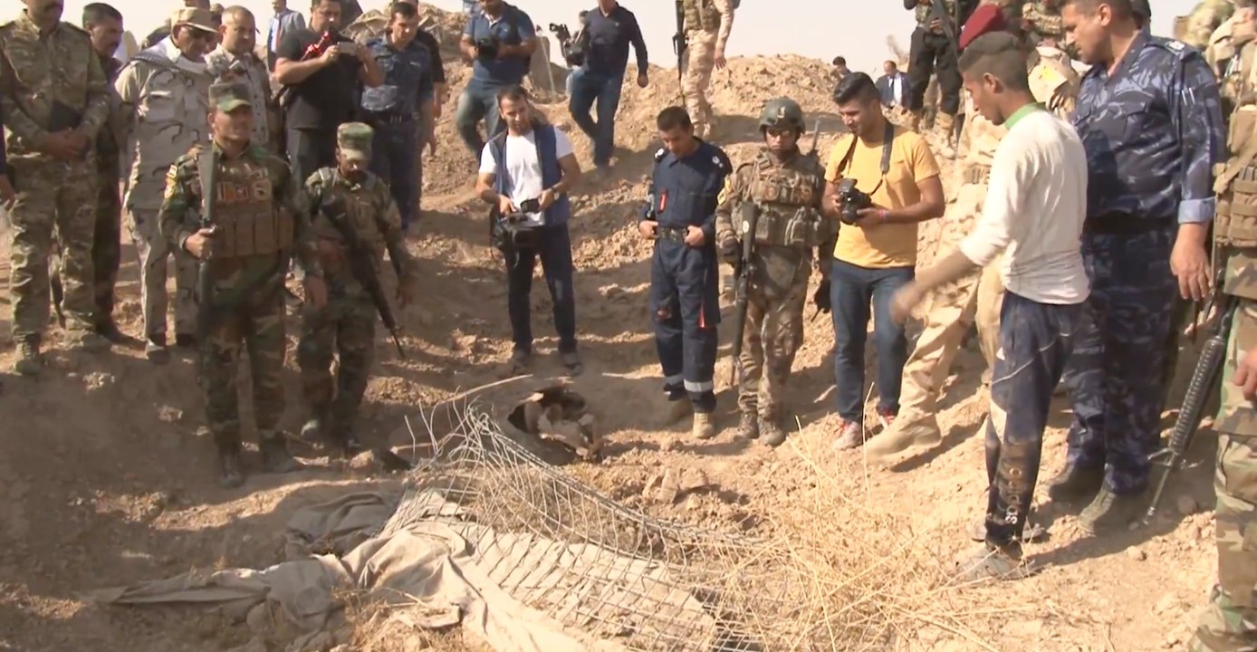 Iraqi Military Discovers Alleged Mass Grave Site in Former Islamic State Stronghold of Hawija