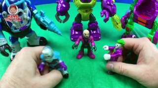 Superheroes Imaginext DC Super Friends Robin Joker Mr Freeze Lex Luthor Mech Suit Robot Toys Video