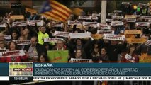 Catalanes exigen a Rajoy respetar la soberanía de Cataluña