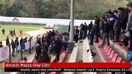 Amatör Maçta Olay Çıktı