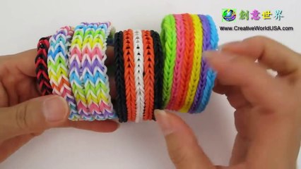 Rainbow Loom Multi-Fishtails Bracelet 年年有魚 - 彩虹編織器中文教學 Rainbow Loom Chinese Tutorial