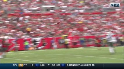 Darryl Roberts picks of badly thrown Ryan Fitzpatrick pass