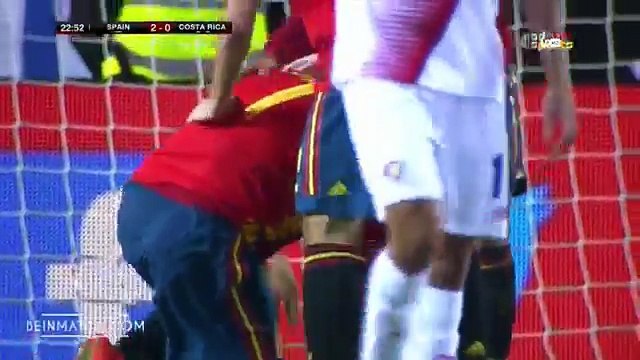 اهداف مباراة إسبانيا (5-0) كوستاريكا -مبارة ودية تحضيرية -تعليق عربي - شاشة كاملة