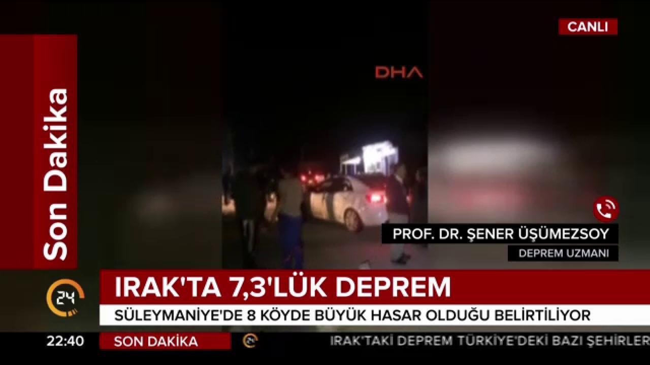 Irak'ta 7.3'lük deprem