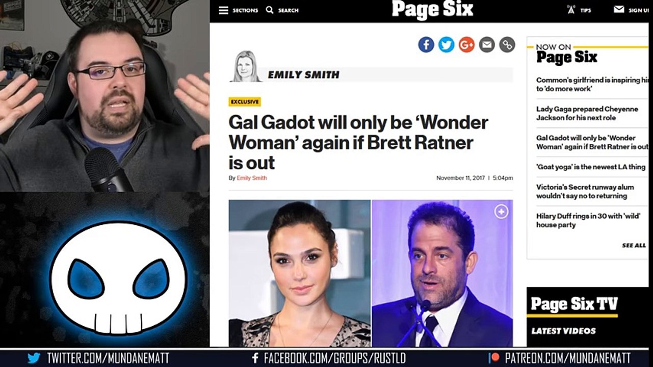 Gal Gadot won't do WONDER WOMAN 2 if Brett Ratner is involved
