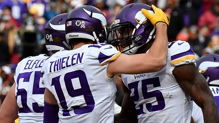 Adam Thielen snatches TD grab away from Josh Norman