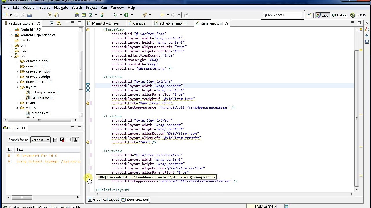 ListView with Images and Text: Android Programming