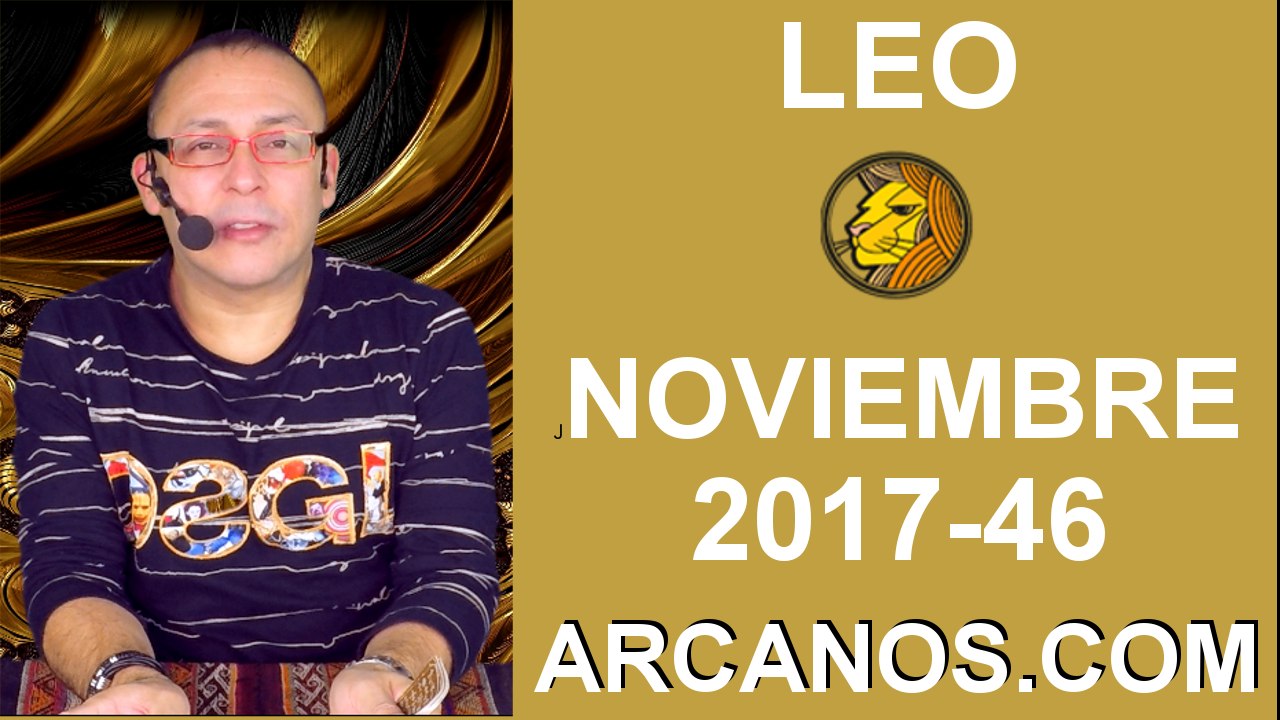 LEO NOVIEMBRE 2017-12 al 18 de Nov 2017-Amor So...