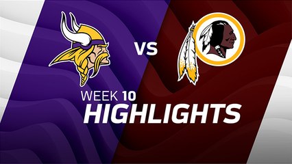 Vikings vs. Redskins highlights | Week 10