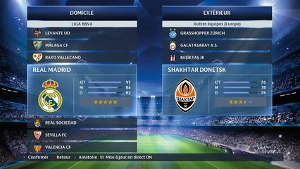 Real Madrid - Shakhtar Donetsk [PES new] | C1 League new-2016 (Grpe A - 1e Journée) | CPU Vs. CPU