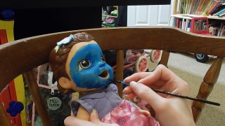 Baby Alives Get Face Paint!