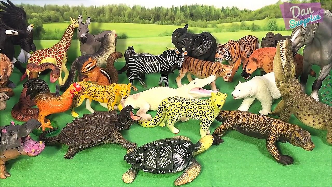 100 WILD ANIMALS TOYS for kids - Learn Animal Names with 3D Puzzle Animal Toys