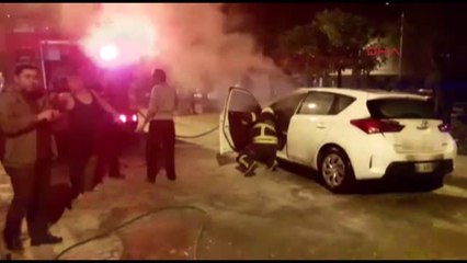 Aydın'da Polis Otomobili Kundaklandı