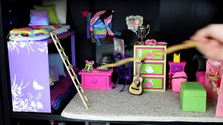 Custom Barbie House with Homemade Toys