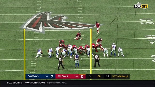 Atlanta Falcons kicker Matt Bryant nails 50-yard FG