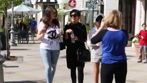 Kris Jenner Asked To Confirm Kim Kardashian's Baby's Name, Shops With Khloe And Kourtney  [2013]