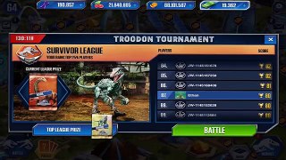 TROODON TOURNAMENT! - Jurassic World The Game - Gameplay HD