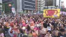 Mujeres protestan en Brasil contra ley que puede prohibir el aborto