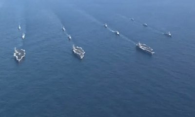Trump ke Asia, 3 Kapal Induk AS Latihan di Korsel