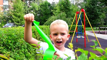 BAD BABY ARE YOU SLEEPING - Outdoor Playground & Learn Colors with tape for kids-3dJXR6nppX4