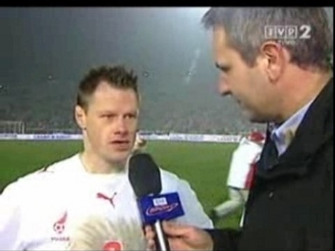 Wywiad z Krzynówkiem po meczu Polska - Belgia