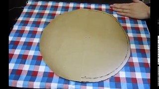 Da serie retalhos: Como fazer uma almofada redonda (molde + montagem)