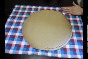 Da serie retalhos: Como fazer uma almofada redonda (molde   montagem)