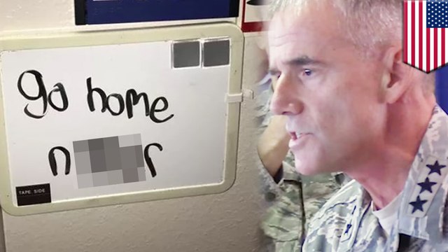 Fake hate crime dupes U.S. general into anti-racism speech