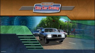 شرح القيادة+التعشيق في لعبة city car driving+طقطقة ودوران في المدينة