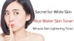 Secret For White Skin - Homemade Rice Toner - Miracle Skin Lightening Toner
