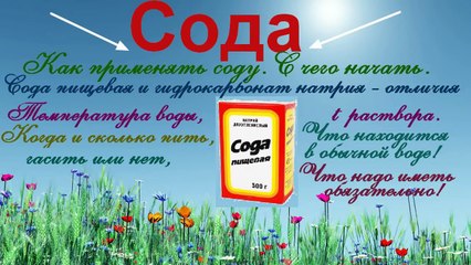 Сода - как применять, с чего начать. Гасить или нет? Пищевая или аптечная?